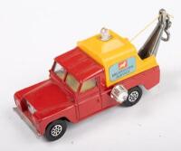 CORGI TOYS: A circa early 1970s Corgi Toys Land Rover 109" WB Breakdown Service vehicle, finished in red paintwork with yellow canopy, with working winch