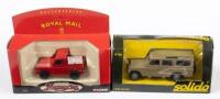 LAND ROVER: Two 1:43 scale Land Rover models in boxes