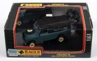 Series III: An Eagle Collectibles by Universal Hobbies&nbsp;1:43 scale Land Rover Series III 109 Soft Top finished in marine blue paintwork and black canopy in original box