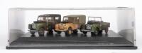 OXFORD DIECAST: An Oxford Diecast 1:76 scale triple Land Rover set in original packaging
