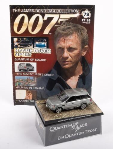 JAMES BOND: A Universal Hobbies 1:43 scale James Bond Quantum of Solace edition 2005 Range Rover Sport in box, also comes with accompanying magazine