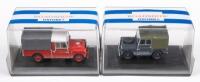 OXFORD ROADSHOW: Two Oxford Roadshow 1:43 scale Land Rover models in boxes