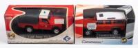 DEFENDER: Two 1:43 scale Land Rover Defender models in original boxes