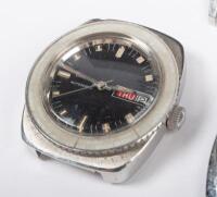 ASSORTED WATCHES: A group of five watches, including a c1970s Seiko 7005-8062 38mm watch, Bulova G689517, Cordura 17 Jewell Sea-Gull, a Baume & Mercier Geneve and a Caravelle&nbsp;automatic&nbsp; - 6