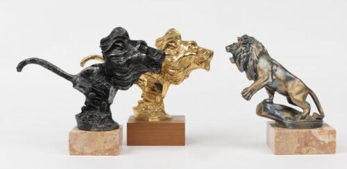 PEUGEOT: Three modern lion figures