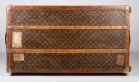 LOUIS VUITTON: An early&nbsp;20th century Louis Vuitton monogram print wardrobe trunk, 33cm high, 101cm wide, 55cm deep - 18