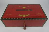 CIGAR HUMIDOR: An Elie Bleu Medals Red Sycamore Humidor