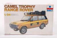 CAMEL TROPHY: An ESCI 1:24 scale model kit sealed in box featuring a 1981 Camel Trophy Range Rover No. 3036