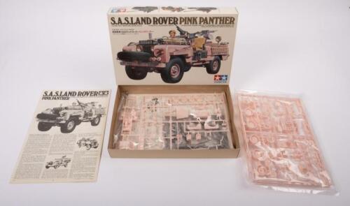 TAMIYA: A 1:35 scale Tamiya SAS Land Rover Pink Panther in box all parts sealed