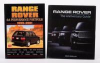 RANGE ROVER: Two books including softcover 'Range Rover 4x4 Performance Portfolio 1995-2001' book and a Hardcover&nbsp;'Range Rover - The Anniversary Guide' book