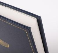 BENTLEY EIGHT LITRE: A very rare and unique copy of 'Bentley Eight Litre' by Clare Hay, limited edition of 200 copies, numbered number 56, signed by the author, published 2011, presented in blue leather-bound covering with green lettering in slipcase, 265 - 9