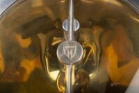 MARCHAL: A fine Marchal headlamp, with amber lens, overall diameter 20cm, lens diameter 17.5cm, with mounting bolt - 2