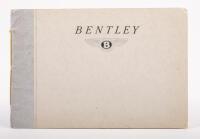 BENTLEY MK VI: A circa late 1940s very rare and fine Bentley Mark VI sales brochure 'Abridged Particulars of Bentley (Mark VI) - Four and a Quarter Litre Silent Sports Car',