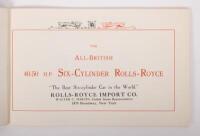 ROLLS ROYCE: A high quality 1965 reprint of 'The All British 40-50 H.P. Six Cylinder Rolls Royce' sales brochure. 47 pages.&nbsp; - 2