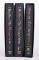 BENTLEY: 'Bentley - The Vintage Years - Volumes One, Two & Three' by Clare Hay,&nbsp;all hardbound and have individual slipcases&nbsp;for each volume, published 2015 - 2