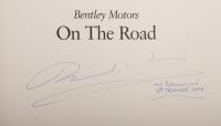 BENTLEY: 'Bentley Motors - On the Road' by Bernard L. King, a two volume hardcover set in slipcase, volume one has signature from the author and covers Notes & Indices and volume two covers Magazines, published 2003, 558 pages - 3