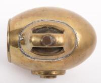 C.A.V: A pair of brass C.A. Vandervell&nbsp;& Co./ London 'Torpedolite' side lamps, with nameplate, clear lens&nbsp;and mounting bolt, 11cm long - 3