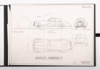 BENTLEY: A collection of 19 very fine&nbsp;reproduced mostly blueprint diagram drawings of various model Bentleys mostly by H.J. Mulliner & Co. Ltd, presented in black buckram folder with Bentley logo to cover, most of the illustrations measures 29cm high, 42c - 2