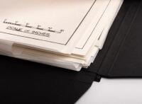 BENTLEY: A collection of 19 very fine&nbsp;reproduced mostly blueprint diagram drawings of various model Bentleys mostly by H.J. Mulliner & Co. Ltd, presented in black buckram folder with Bentley logo to cover, most of the illustrations measures 29cm high, 42c - 3
