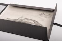 BENTLEY: A collection of 19 very fine&nbsp;reproduced mostly blueprint diagram drawings of various model Bentleys mostly by H.J. Mulliner & Co. Ltd, presented in black buckram folder with Bentley logo to cover, most of the illustrations measures 29cm high, 42c - 4