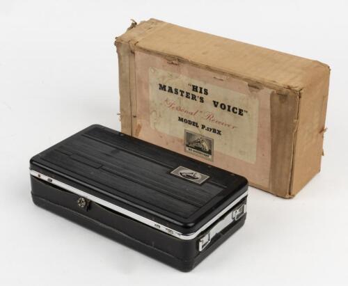 HIS MASTER'S VOICE: A circa 1948 "His Master's Voice" "Personal" Receiver, MODEL P.17BX