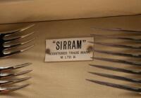 SIRRAM PICNIC SET: A fine 1930s Art-Deco Sirram four person picnic set, British made, comes all complete in lockable case with key - 5