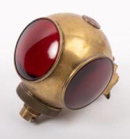 C.A.V: A fine and rare C.A. Vandervell&nbsp;TS model divers helmet lamp, 11cm high, 8cm wide, largest lens diameter 5.8cm