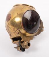 C.A.V: A fine and rare C.A. Vandervell&nbsp;TS model divers helmet lamp, 11cm high, 8cm wide, largest lens diameter 5.8cm - 3