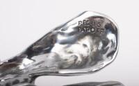 ROLLS-ROYCE: An original circa 1930s Rolls-Royce Flying Lady 'Spirit of Ecstasy' hood ornament mascot, marked 'R.R Ltd 6-2-11' to base, with mounting bolt, 12cm high&nbsp;(mascot only) - 4