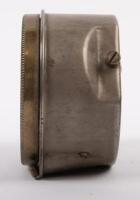 SMITHS: An English Smith's front wind car clock for dash, diameter of full face 9cm, beveled glass diameter of 7.5cm, stamped 'H- 28.465' to face, untested - 2