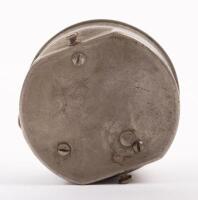 SMITHS: An English Smith's front wind car clock for dash, diameter of full face 9cm, beveled glass diameter of 7.5cm, stamped 'H- 28.465' to face, untested - 3