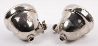 LUCAS: A fine pair of Lucas 'King of the Road' No. G266 lamps, lens diameter 10cm, overall diameter 13cm, with mounting bolts - 2