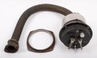 ROLLS-ROYCE: A circa 1930s Rolls-Royce in dash&nbsp;ignition and light control unit with hose attachment, exposed face diameter 9.5cm, unit length approx 58cm long