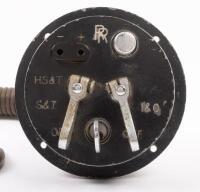 ROLLS-ROYCE: A circa 1930s Rolls-Royce in dash&nbsp;ignition and light control unit with hose attachment, exposed face diameter 9.5cm, unit length approx 58cm long - 2