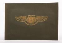 3 LITRE BENTLEY: 'The Legends and the Thunder - Number 1 - 3 Litre Bentley Experimental Number Two - BM 8752 - The Primal Spirit of the Immortal Racing Bentleys' by Timothy Houlding, signed by the author