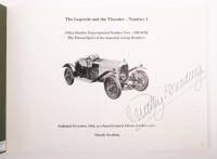 3 LITRE BENTLEY: 'The Legends and the Thunder - Number 1 - 3 Litre Bentley Experimental Number Two - BM 8752 - The Primal Spirit of the Immortal Racing Bentleys' by Timothy Houlding, signed by the author - 2