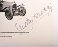 3 LITRE BENTLEY: 'The Legends and the Thunder - Number 1 - 3 Litre Bentley Experimental Number Two - BM 8752 - The Primal Spirit of the Immortal Racing Bentleys' by Timothy Houlding, signed by the author - 3