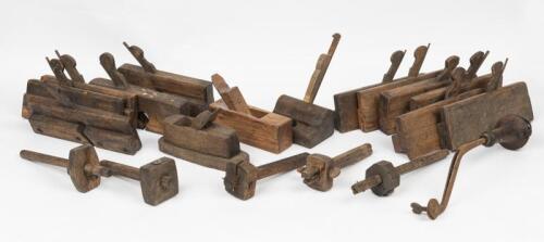 WOOD PLANES: A quantity of wood planes for timber work and associated equipment