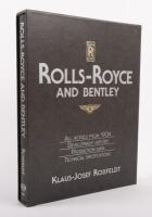 ROLLS-ROYCE / BENTLEY: 'Rolls-Royce and Bentley - All Models from 1904' by Klaus-Josef Rossfeldt, hardcover book in slipcase, published 1991