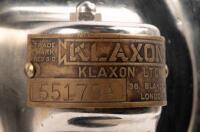 KLAXON HORN: A large restored Klaxon horn thought to possibly suit pre-war Rolls-Royce models, with Klaxon nameplate, 29cm long, untested - 7