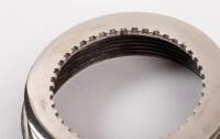 WHEEL CAPS: Two early metal screw on&nbsp;centre wheel caps thought to possibly suit Rolls-Royce, inside diameter 10cm - 2