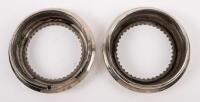 WHEEL CAPS: Two early metal screw on&nbsp;centre wheel caps thought to possibly suit Rolls-Royce, inside diameter 10cm - 3