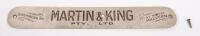 MARTIN & KING: An original metal Martin & King of Melbourne coachbuilders door plate, 23cm long