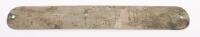 MARTIN & KING: An original metal Martin & King of Melbourne coachbuilders door plate, 23cm long - 2