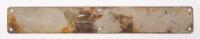 BARKER: An&nbsp;original metal Barker & Co. Coachbuilders Ltd door plate, 20cm long - 2