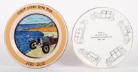 PLATES: Two ceramic dinner plates