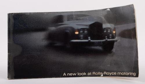 SILVER CLOUD III: A 1964 printed 'A New Look at Rolls-Royce Motoring' softcover landscape format book published by Rolls-Royce covering the testing by Tony Brooks of the Silver Cloud III model
