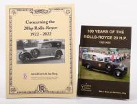 ROLLS-ROYCE 20 H.P: Two books related to the 20 H.P model,