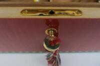 CIGAR HUMIDOR: An Elie Bleu Medals Red Sycamore Humidor - 3