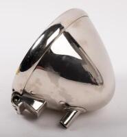 SIDE LAMP: An early original side lamp, maker unknown, lens diameter 12cm, missing bulb and lens - 3